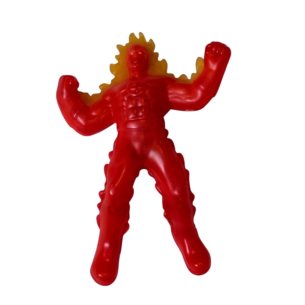 Marvel Fantastic Four Human Torch Red Light Up Action Figure 2010 McDonalds Toy